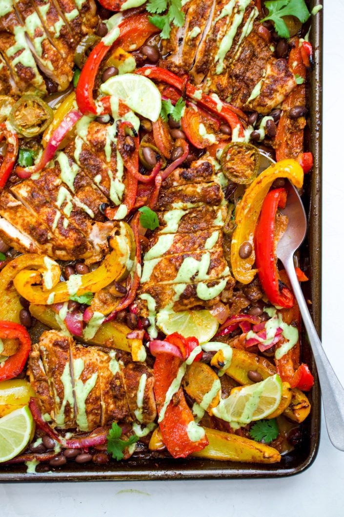 Sheet Pan Mexican Chicken | Every Last Bite Sheet Pan Mexican Chicken