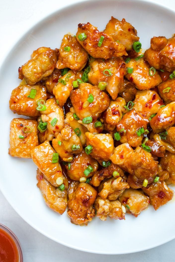 Firecracker Chicken Bites | Every Last Bite Air Fryer Chicken Bites