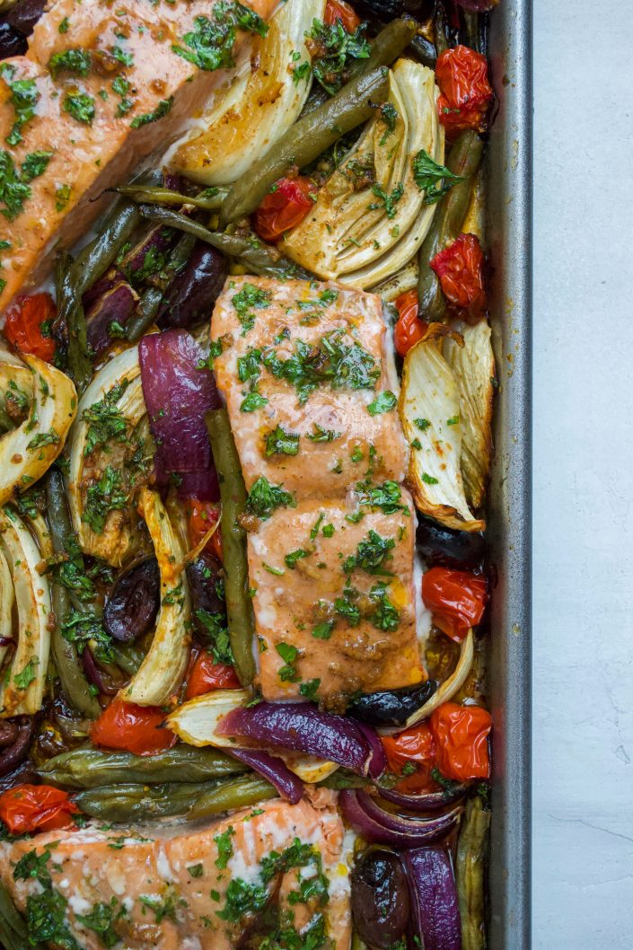 Sheet Pan Herb Salmon 