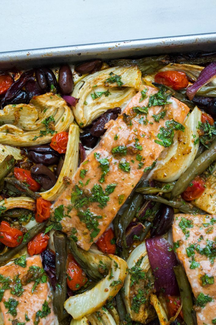 Sheet Pan Herb Salmon 