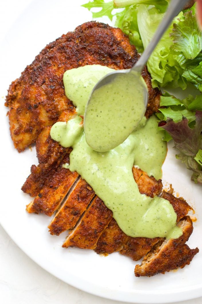 Peruvian Chicken with Green Sauce | Every Last Bite Peruvian Chicken with Green Sauce