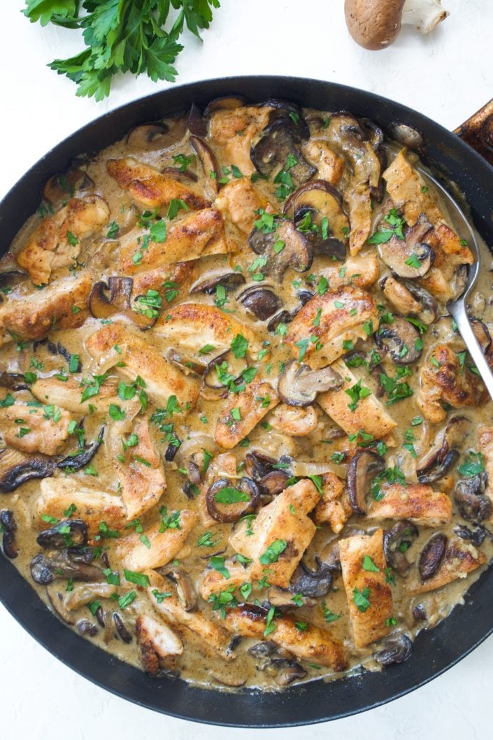 Chicken Stroganoff | Every Last Bite Dairy Free Stroganoff