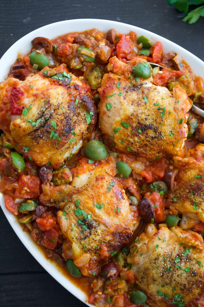 Paleo Chicken Puttanesca | Every Last Bite Paleo Chicken Puttanesca