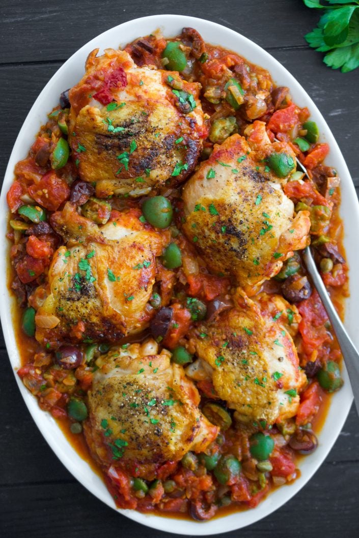 Paleo Chicken Puttanesca | Every Last Bite Paleo Chicken Puttanesca