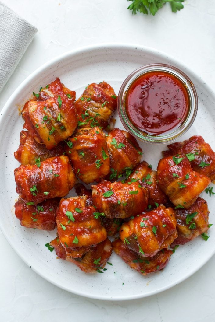 Bacon Wrapped Chicken Bites | Every Last Bite Bacon Wrapped Chicken Bites