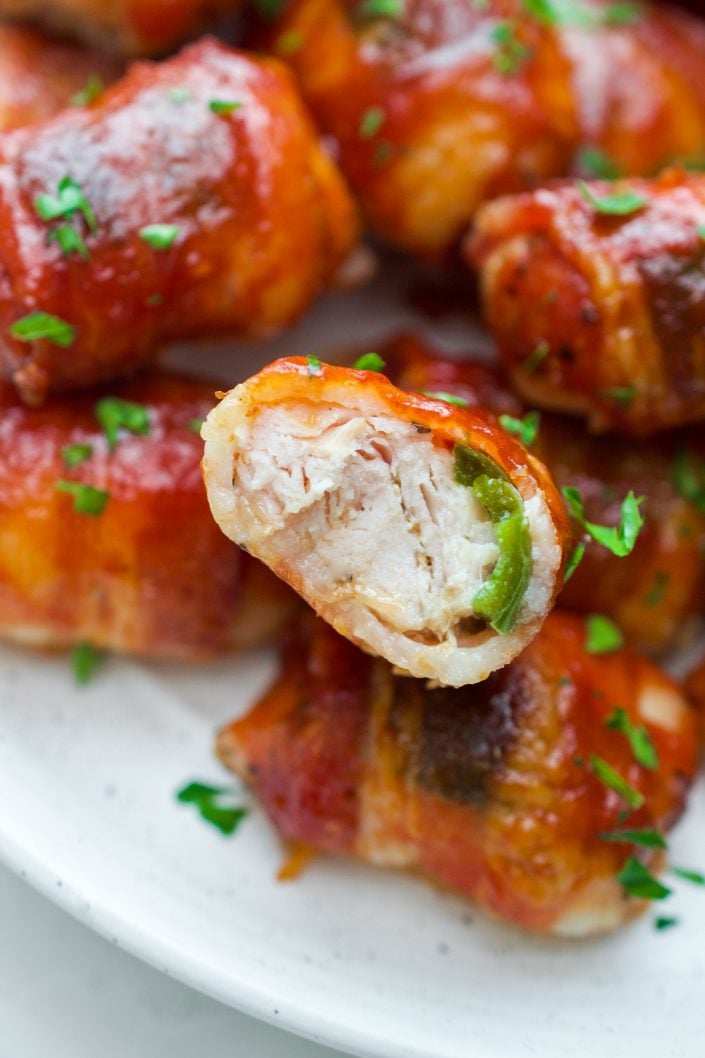 Bacon Wrapped Chicken Bites | Every Last Bite Bacon Wrapped Chicken Bites