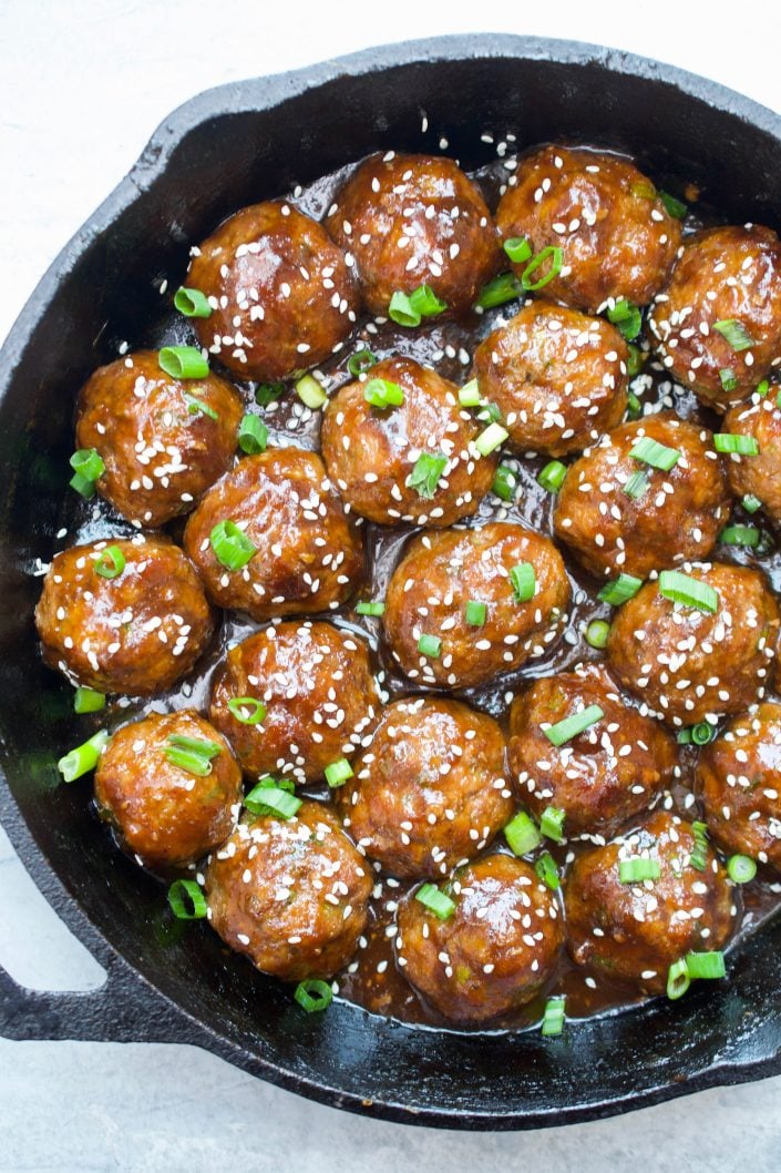 Paleo Teriyaki Meatballs