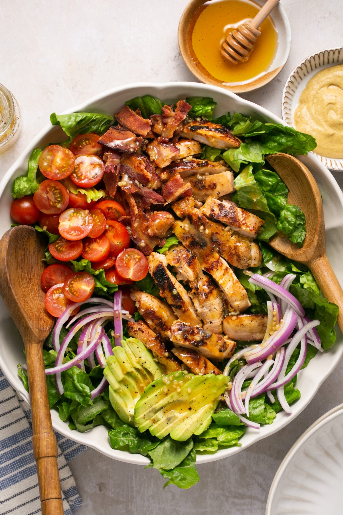 Honey Mustard Chicken, Bacon & Avocado Salad Every Last Bite