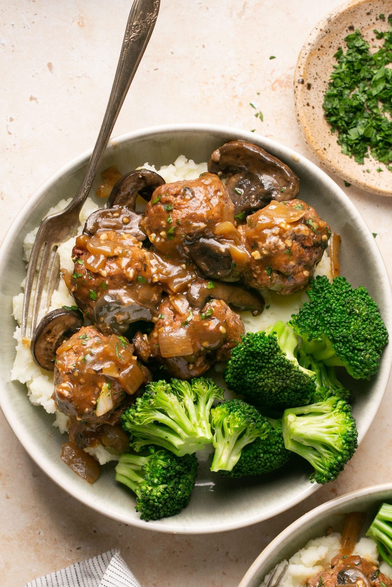 Salisbury Steak Meatballs | Every Last Bite Salisbury Steak Meatballs