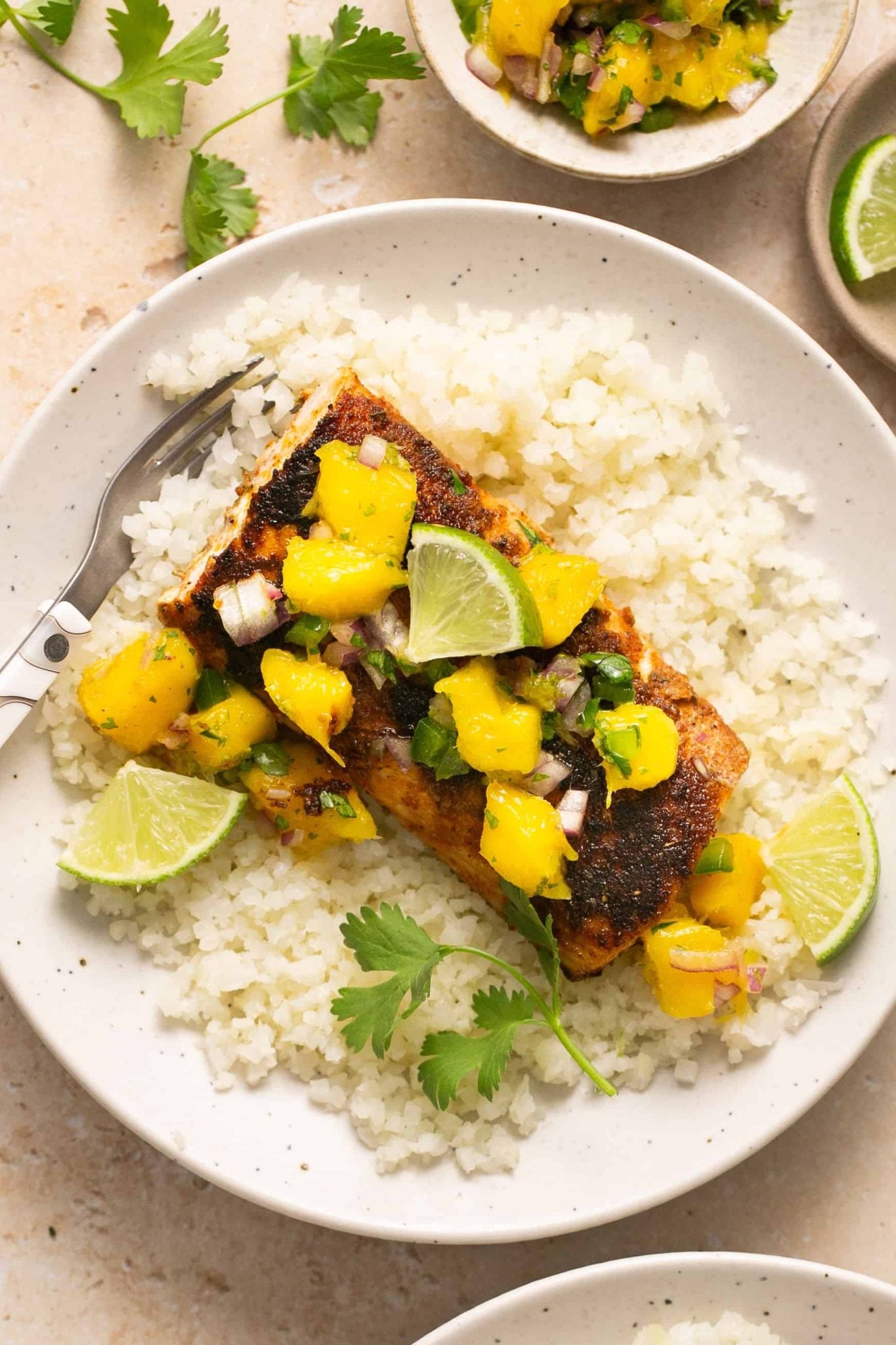 Blackened Mahi Mahi with Mango Salsa | Every Last Bite Blackened Mahi Mahi with Mango Salsa