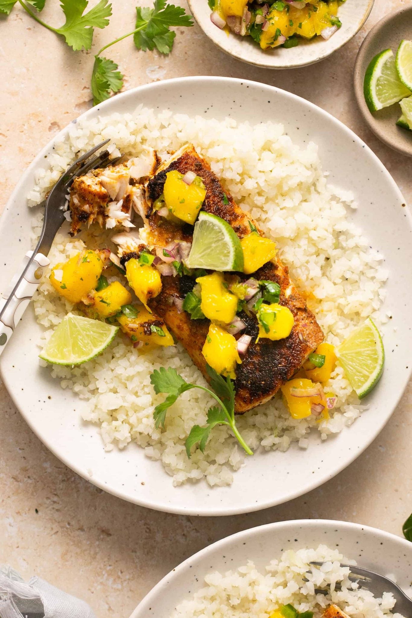 Blackened Mahi Mahi with Mango Salsa | Every Last Bite Blackened Mahi Mahi with Mango Salsa