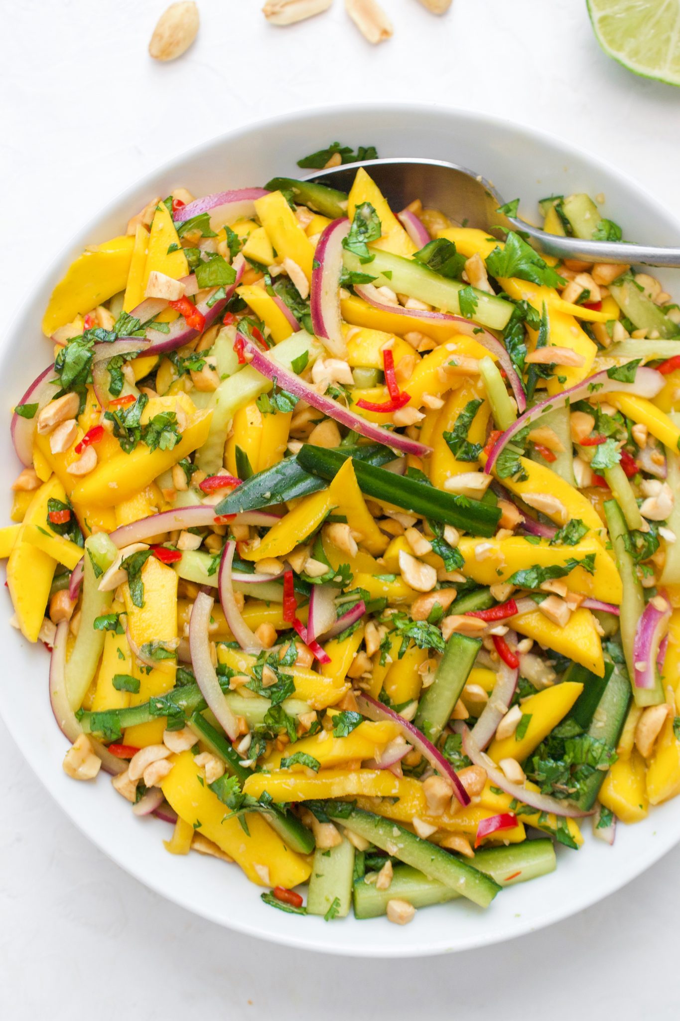 Spicy Thai Mango Salad ready In Just A Few Minutes 