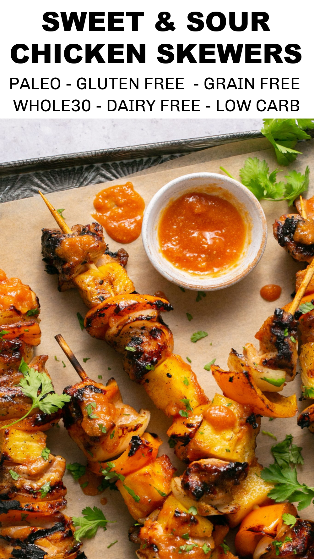 Sweet & Sour Chicken Skewers
