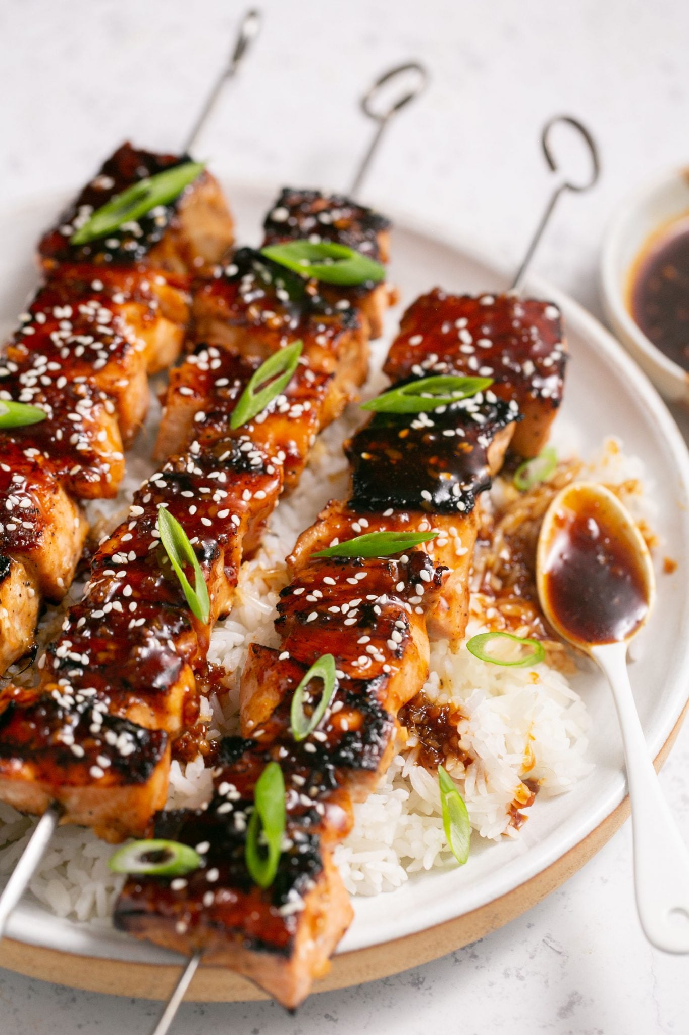 Grilled Salmon Skewers | Every Last Bite Grilled Salmon Skewers