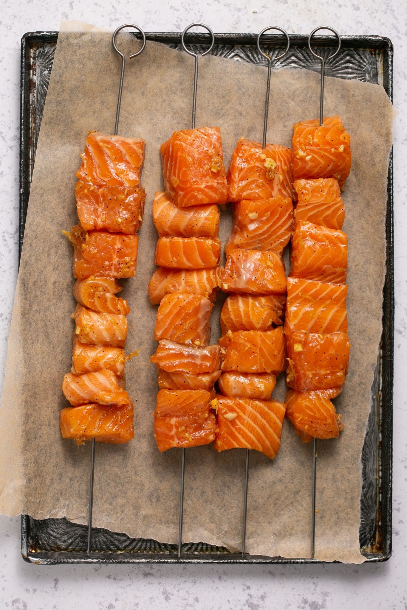 Salmon Kabobs | Every Last Bite Salmon Kabobs