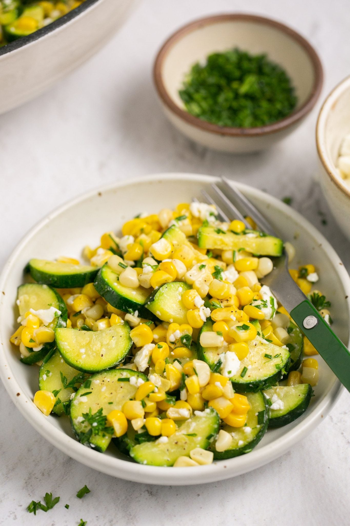 Sauteed Corn & Zucchini 