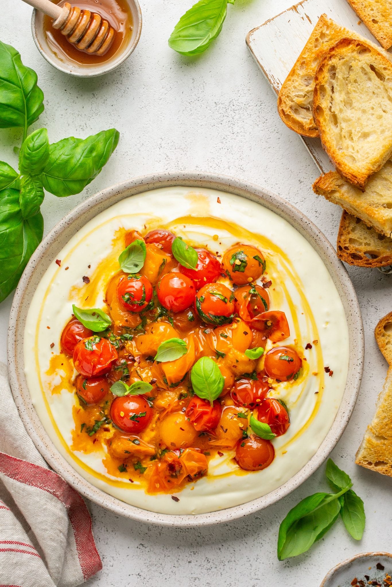 Whipped Cheese with Blistered Tomatoes