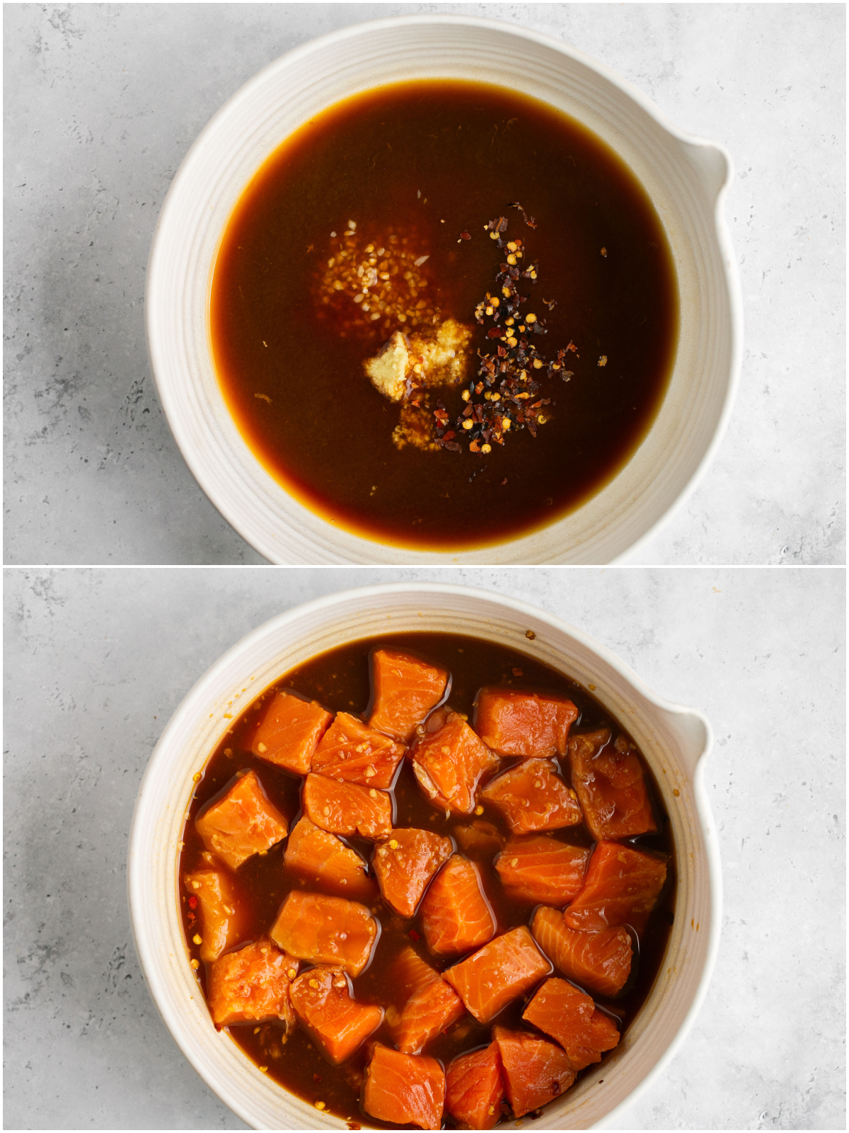Marinating Salmon