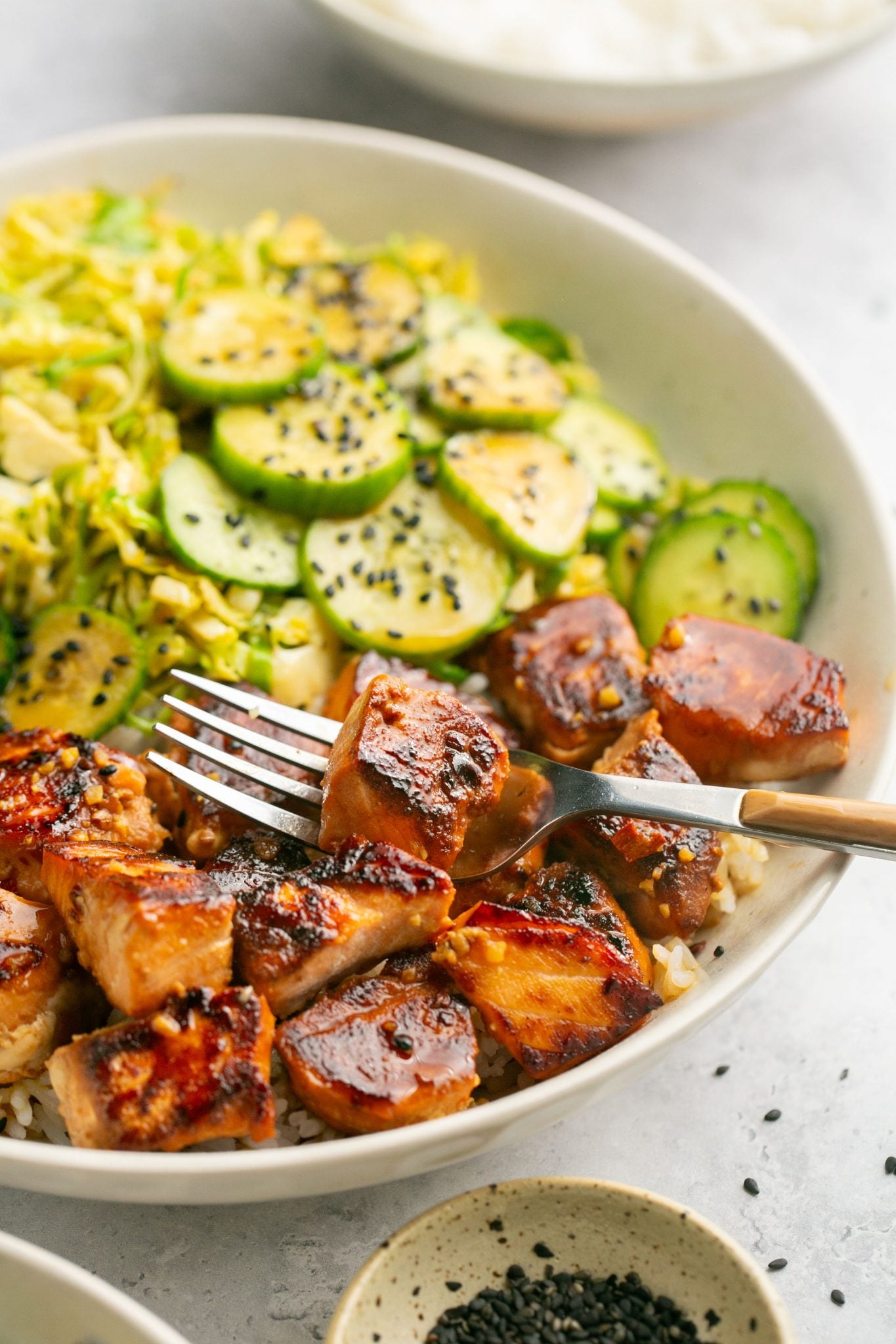 Teriyaki Salmon Bowls