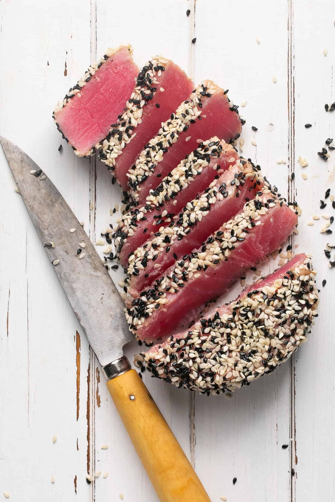 Sesame Crusted Air Fryer Tuna Steak | Every Last Bite Sesame Crusted Air Fryer Tuna Steak