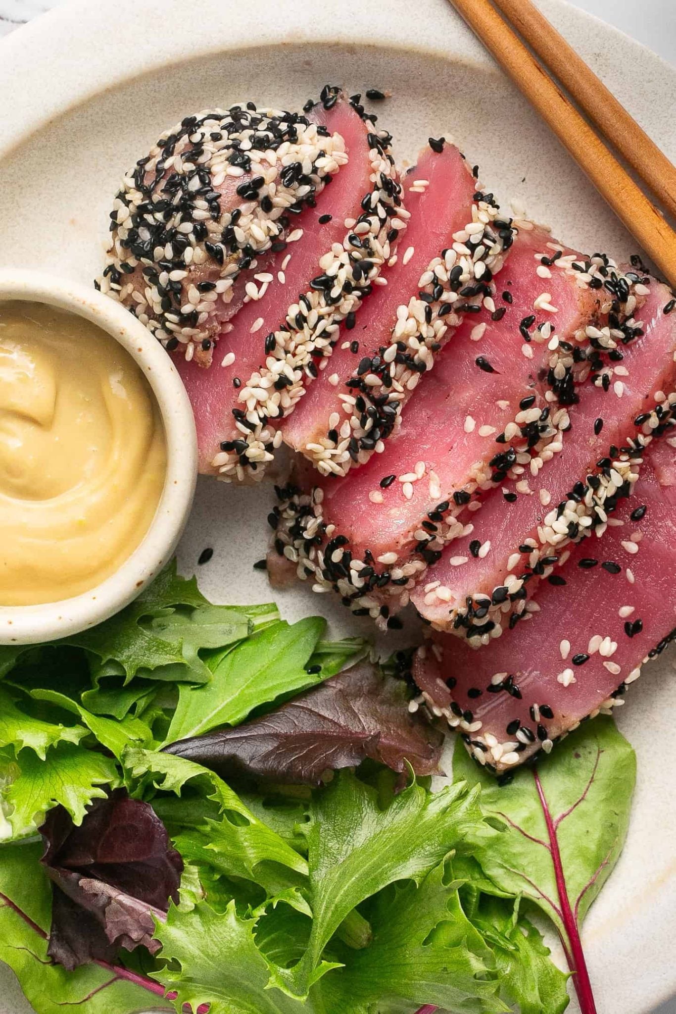 Sesame Crusted Air Fryer Tuna Steak | Every Last Bite Sesame Crusted Air Fryer Tuna Steak