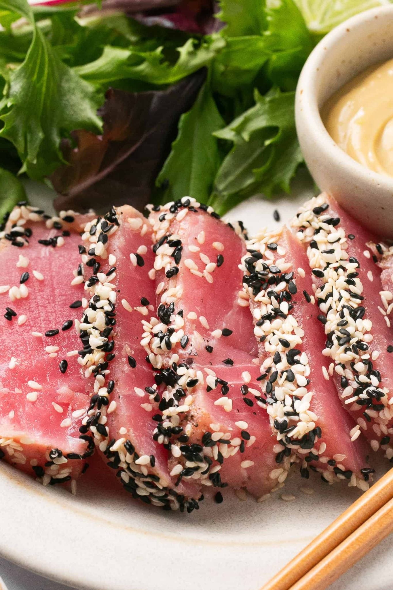 Sesame Crusted Air Fryer Tuna Steak | Every Last Bite Sesame Crusted Air Fryer Tuna Steak
