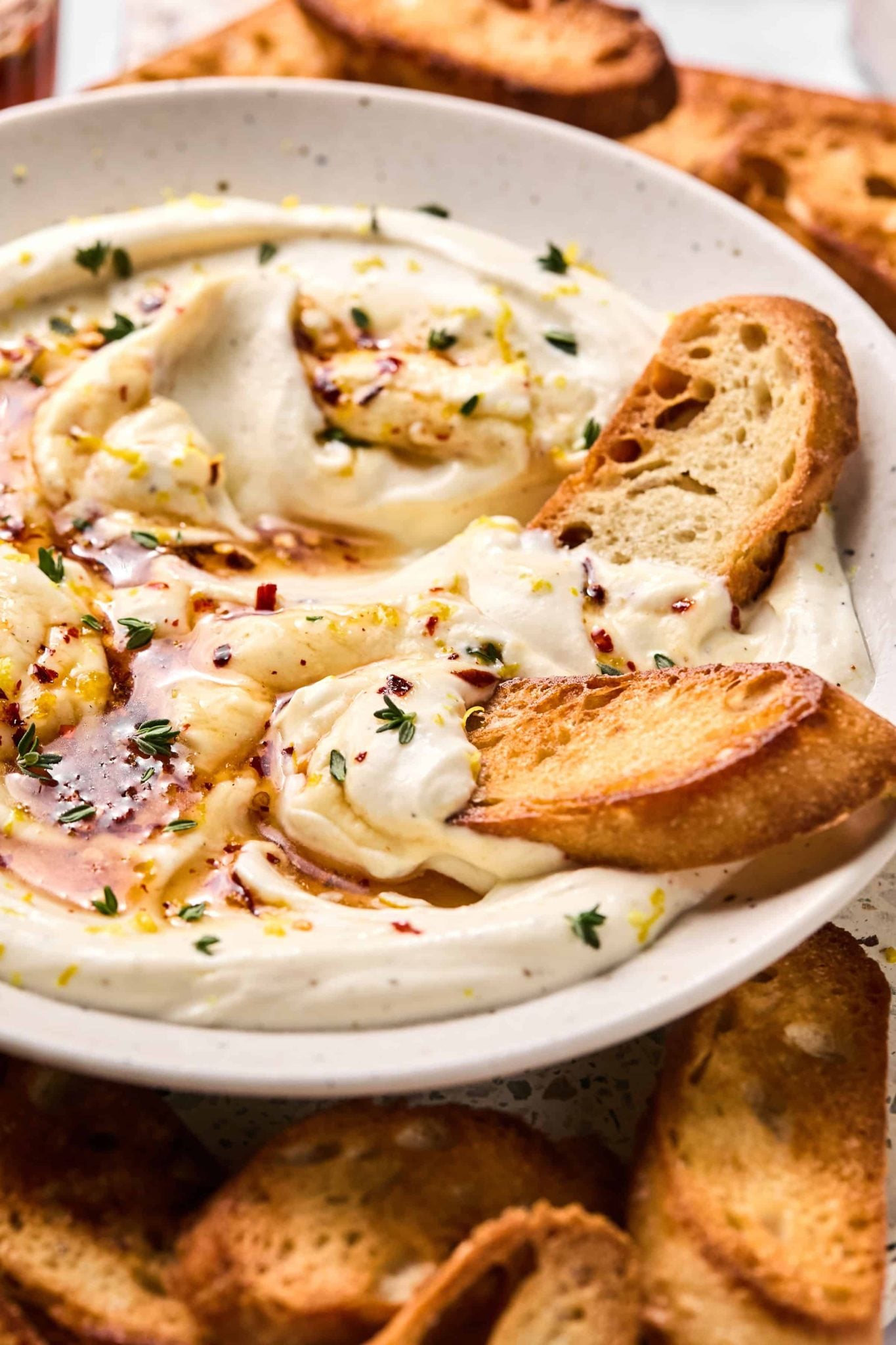 Whipped Ricotta Cheese Dip with Hot Honey