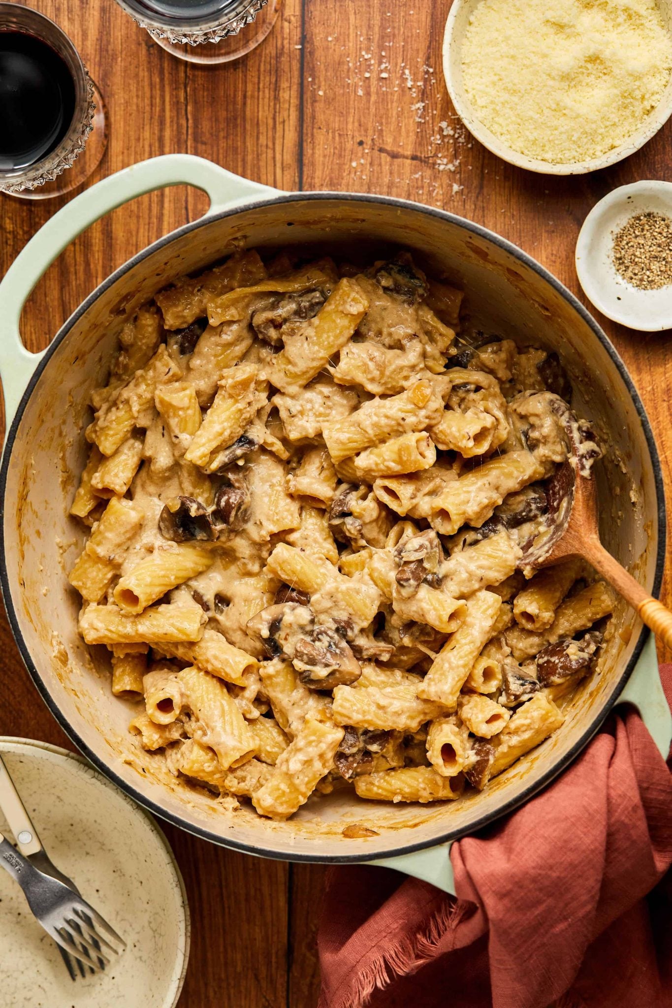 One Pot Creamy Mushroom Pasta | Every Last Bite