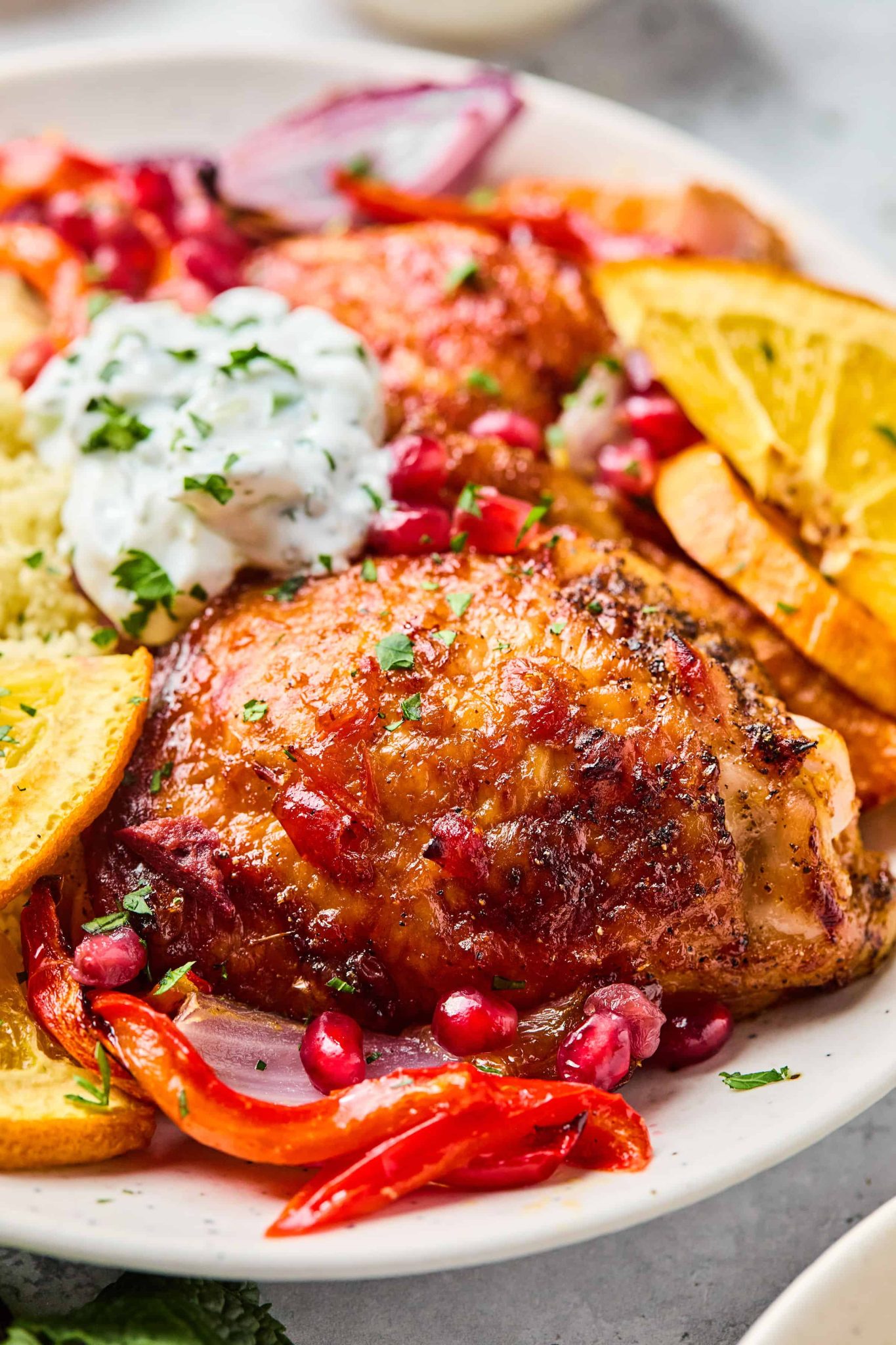 Sheet Pan Orange & Harissa Chicken | Every Last Bite Sheet Pan Orange & Harissa Chicken