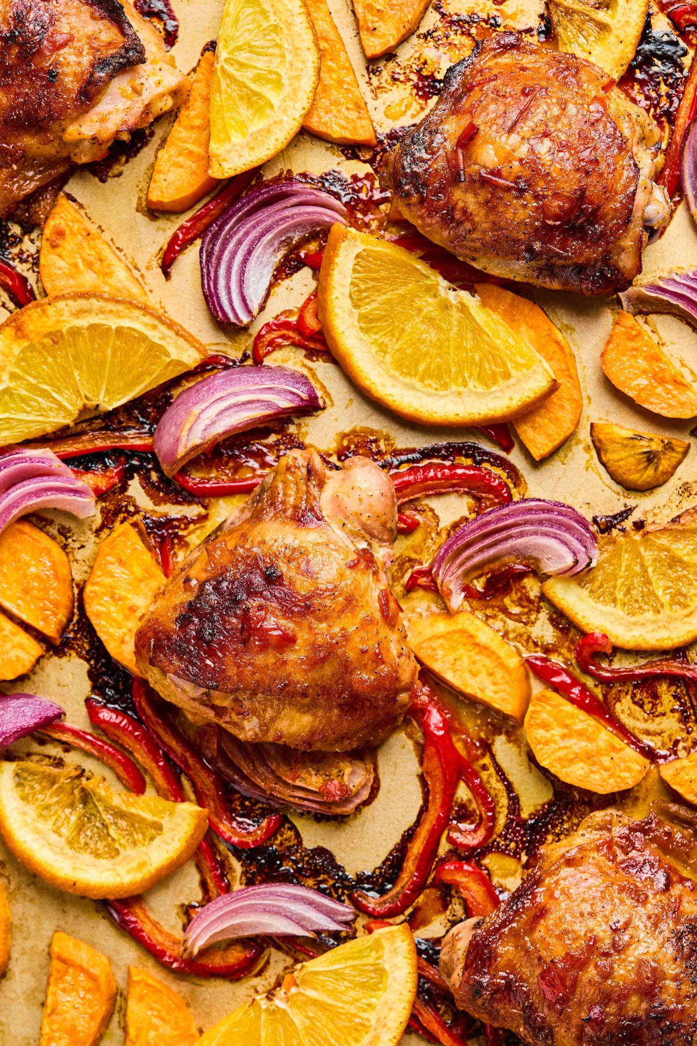 Sheet Pan Orange & Harissa Chicken | Every Last Bite Sheet Pan Orange & Harissa Chicken