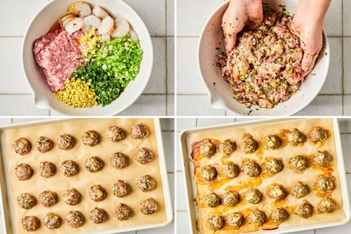 Wonton Meatballs instructions