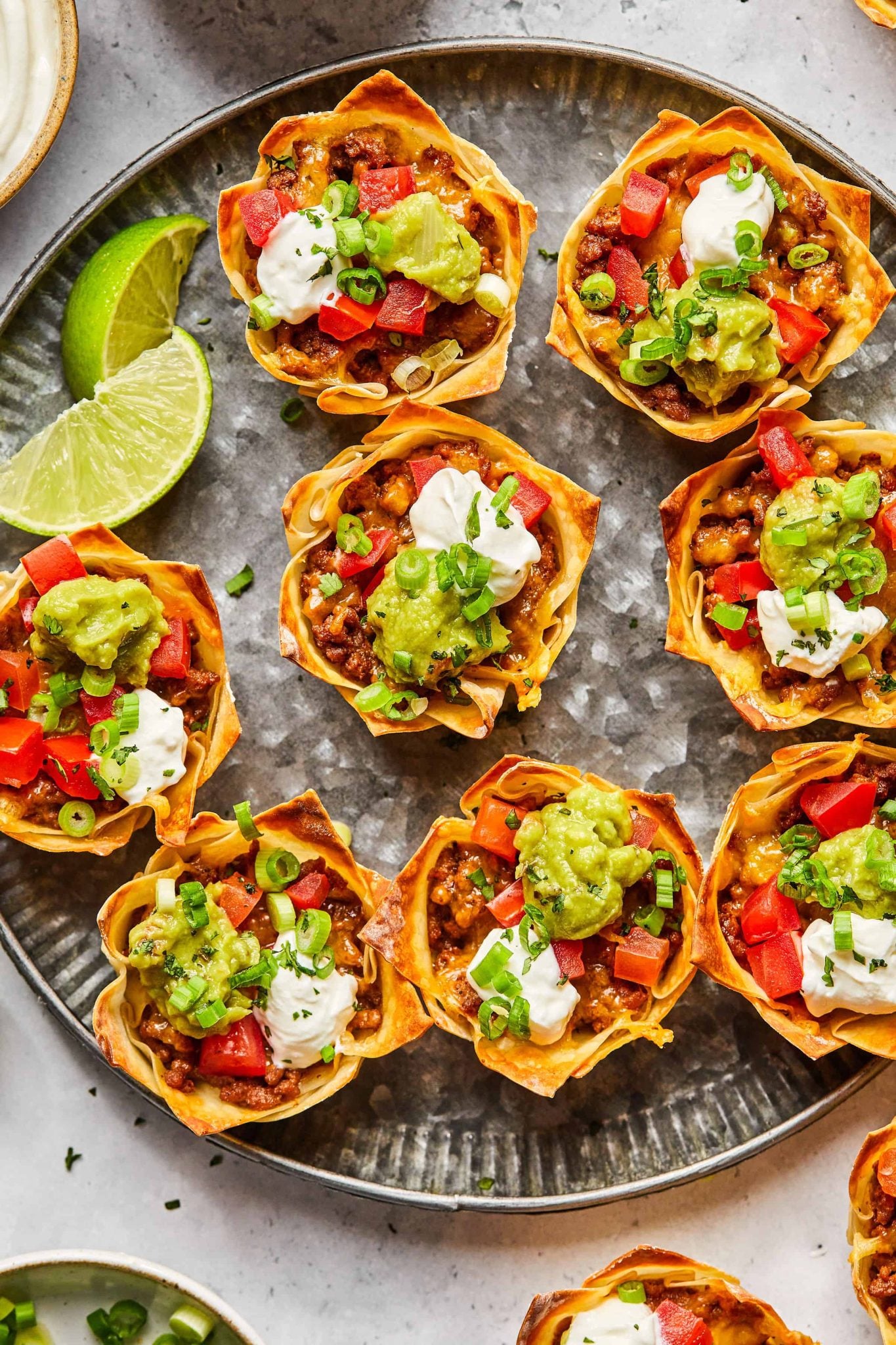 Wonton Taco Cups | Every Last Bite Wonton Taco Cups
