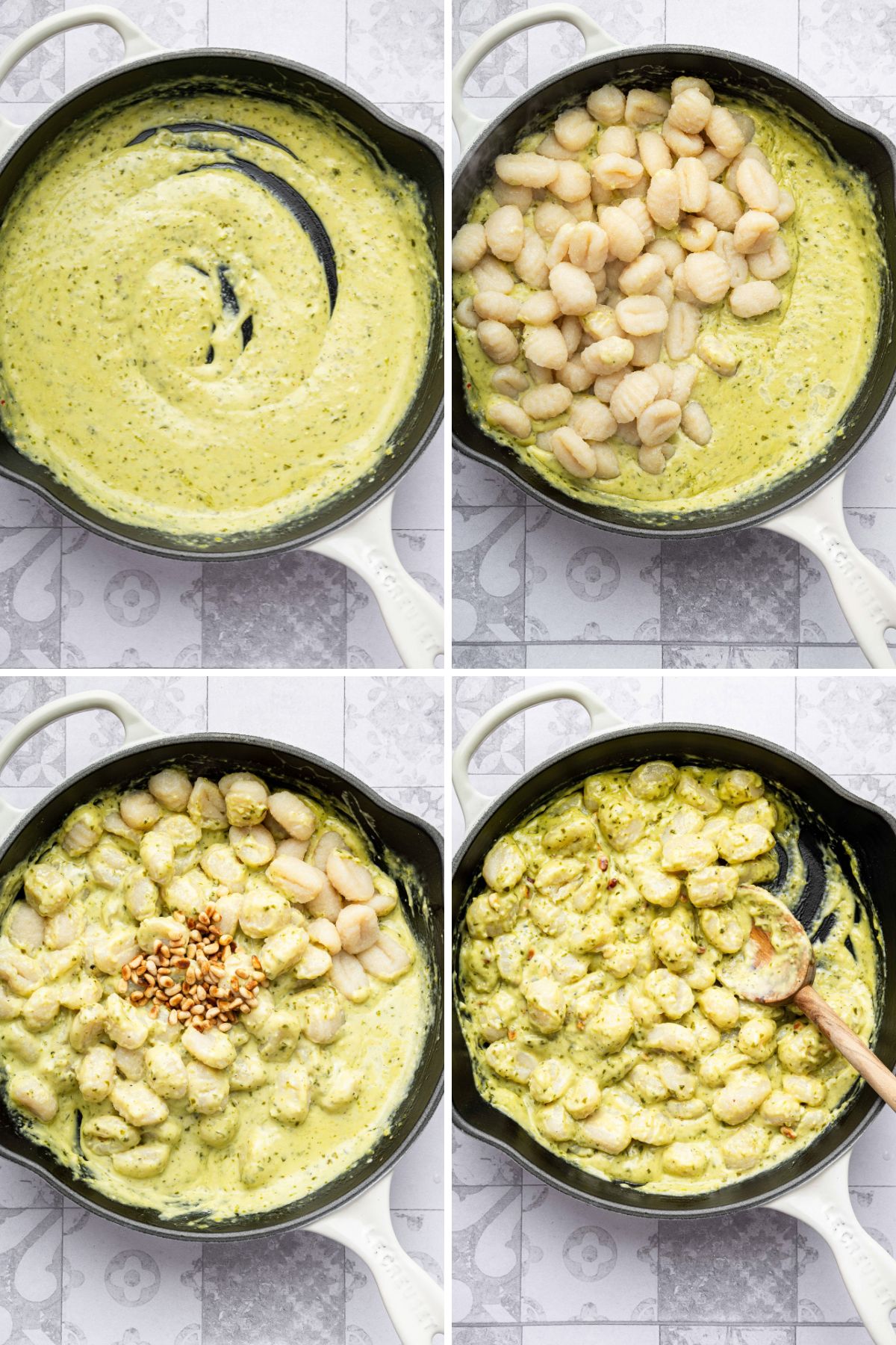 Creamy Pesto Gnocchi | Every Last Bite