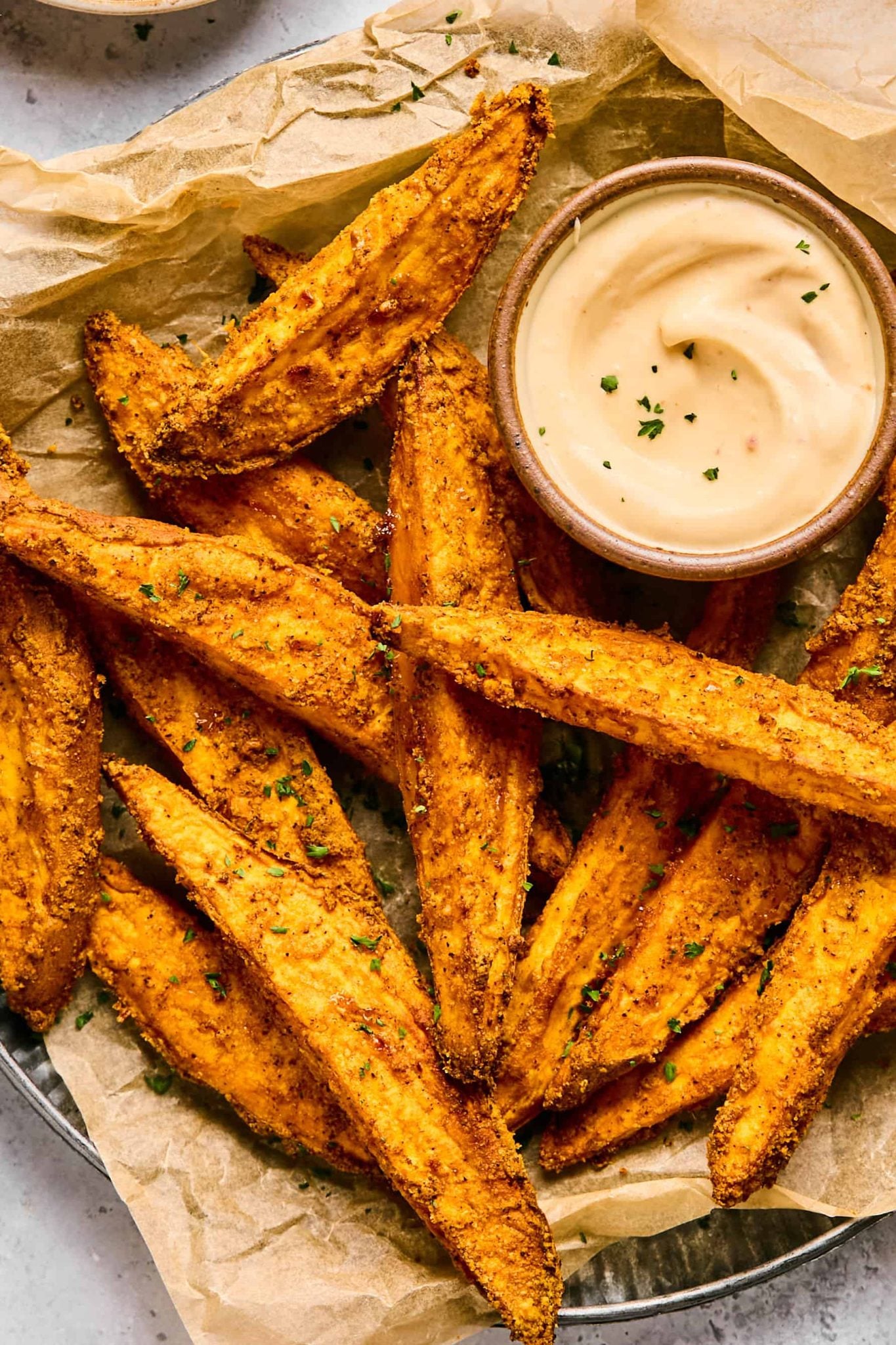 Air Fryer Sweet Potato Wedges | Every Last Bite Air Fryer Sweet Potato Wedges