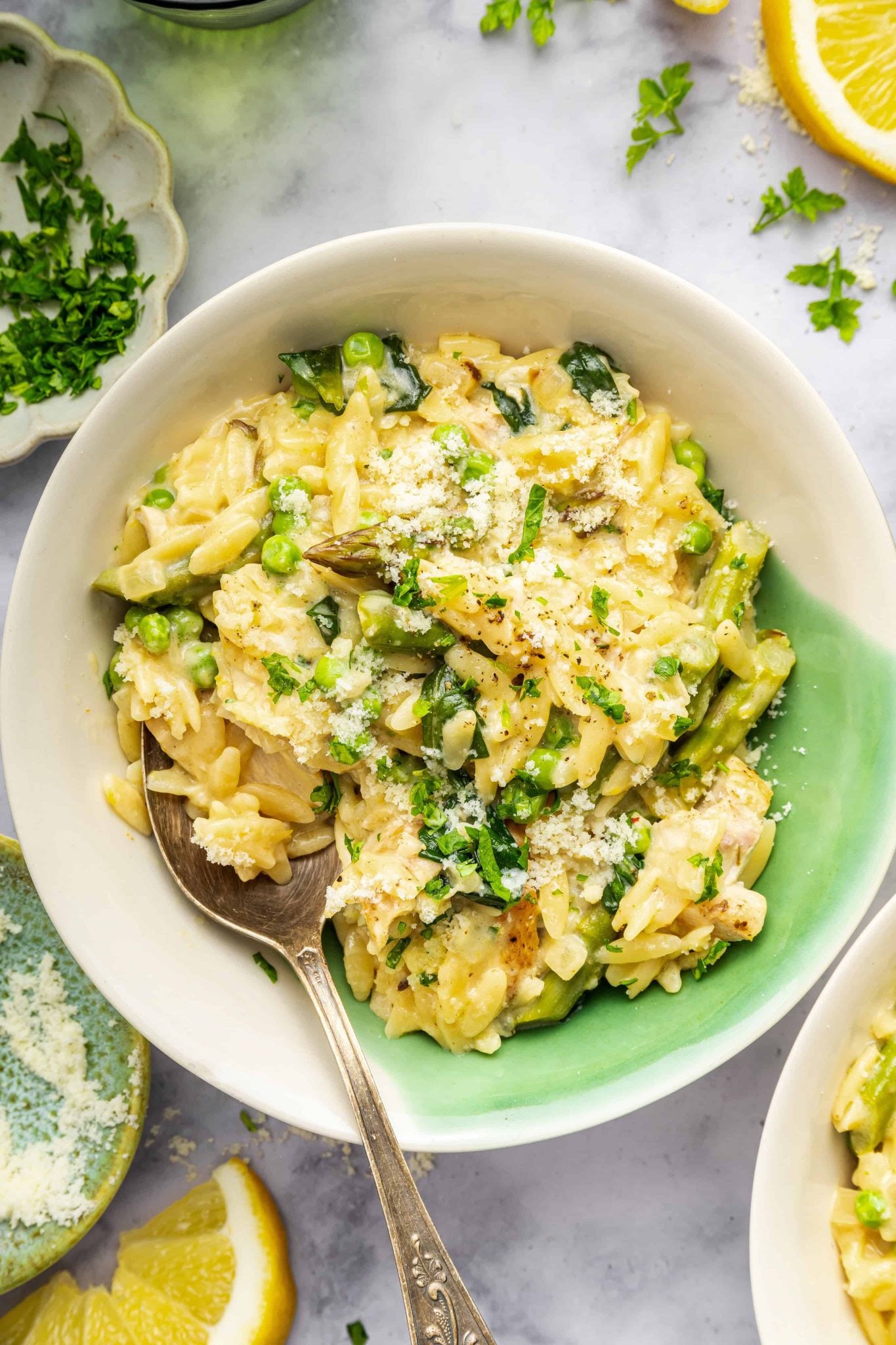 Lemon Chicken Orzo Pasta | Every Last Bite Lemon Chicken Orzo Pasta