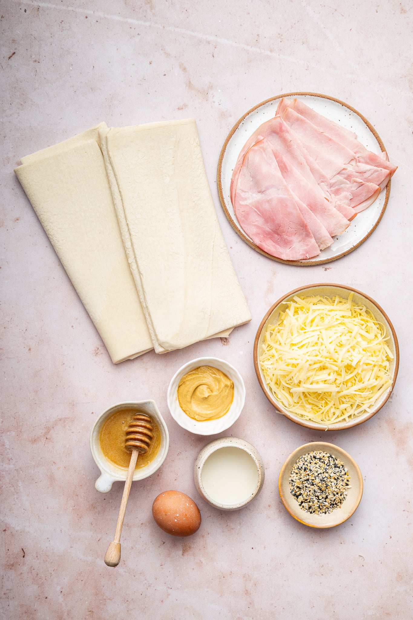 Ham and Cheese Puff Pastry Bundles | Every Last Bite Ingredients