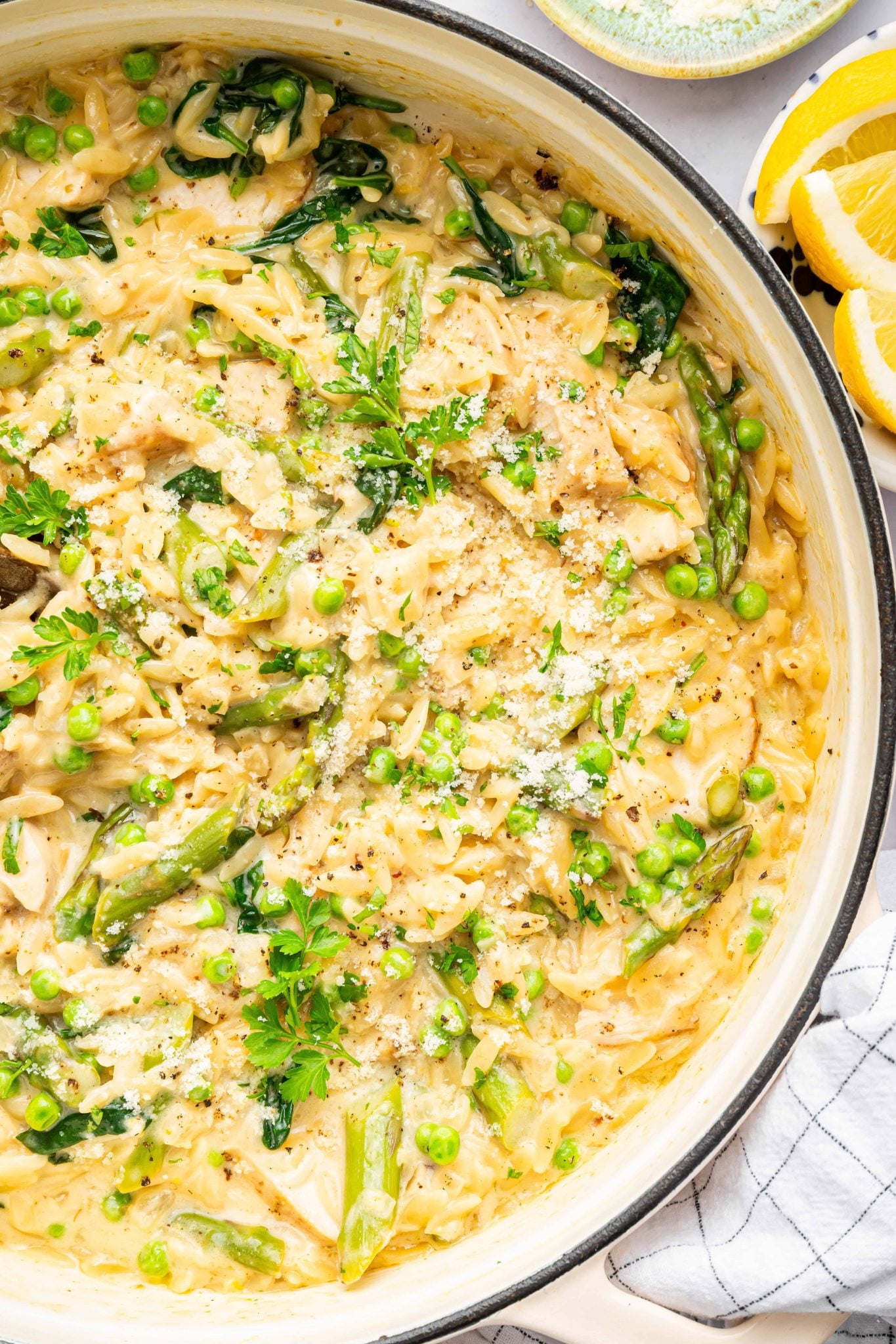 Lemon Chicken Orzo Pasta | Every Last Bite Lemon Chicken Orzo Pasta