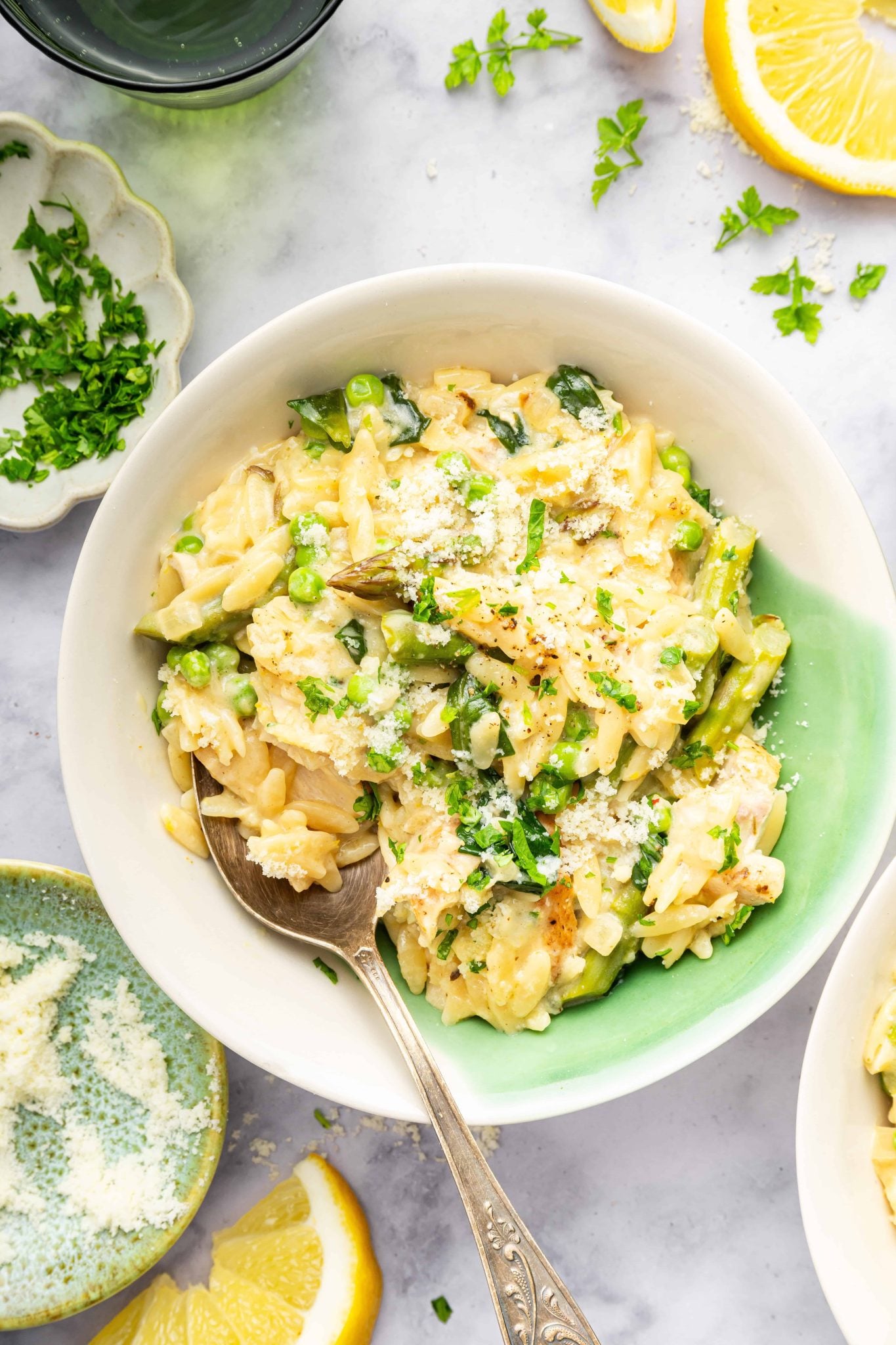 Lemon Chicken Orzo Pasta
