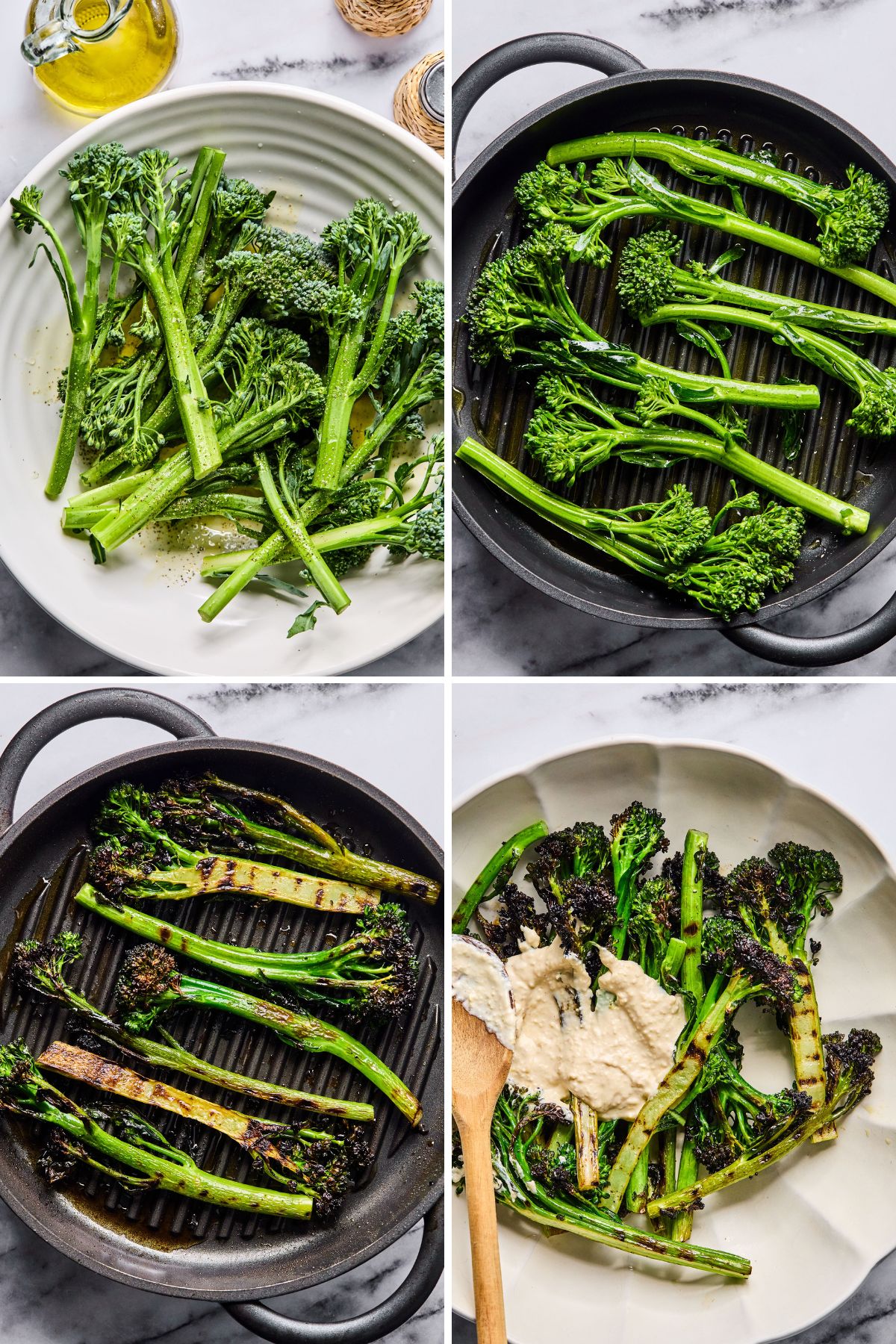 Grilled Broccolini Caesar | Every Last Bite Grilling the Broccolini