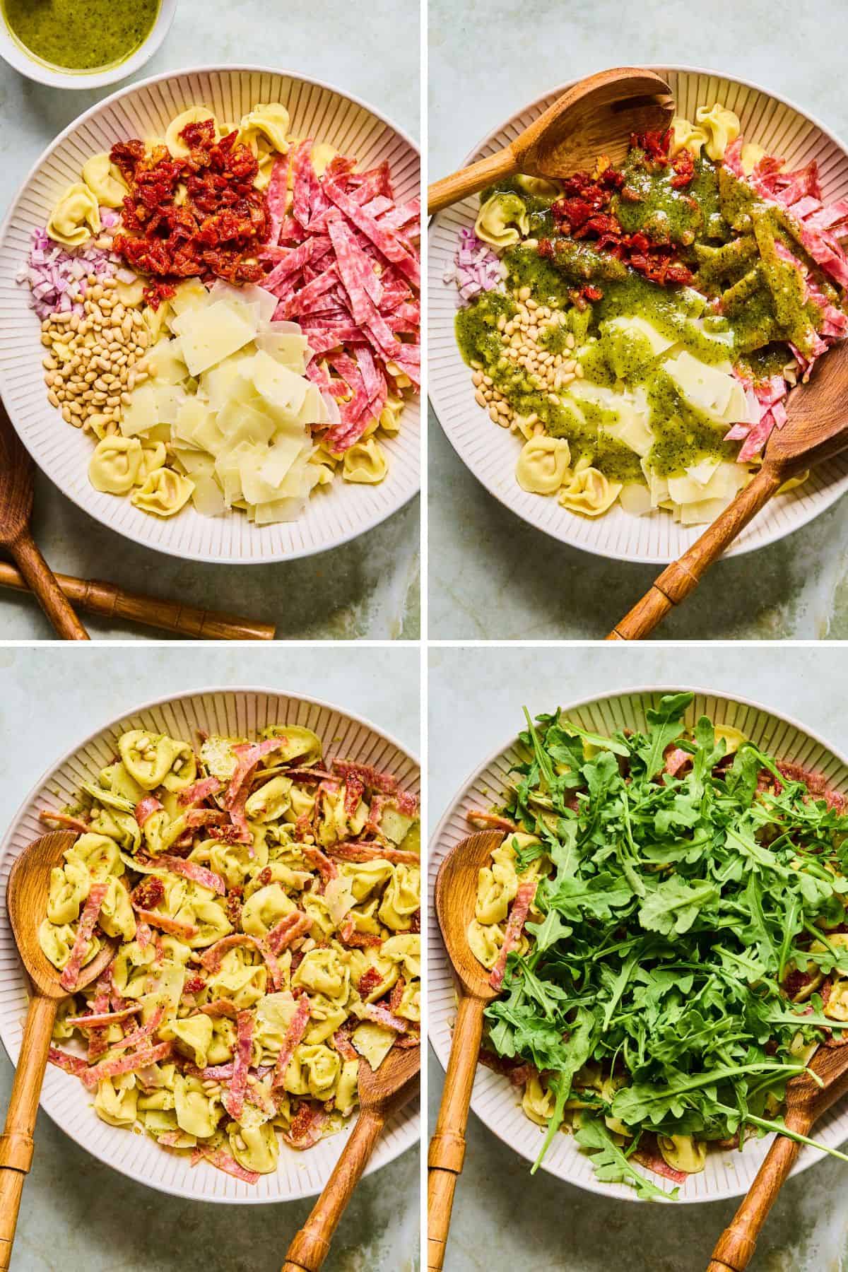 Making the salad 