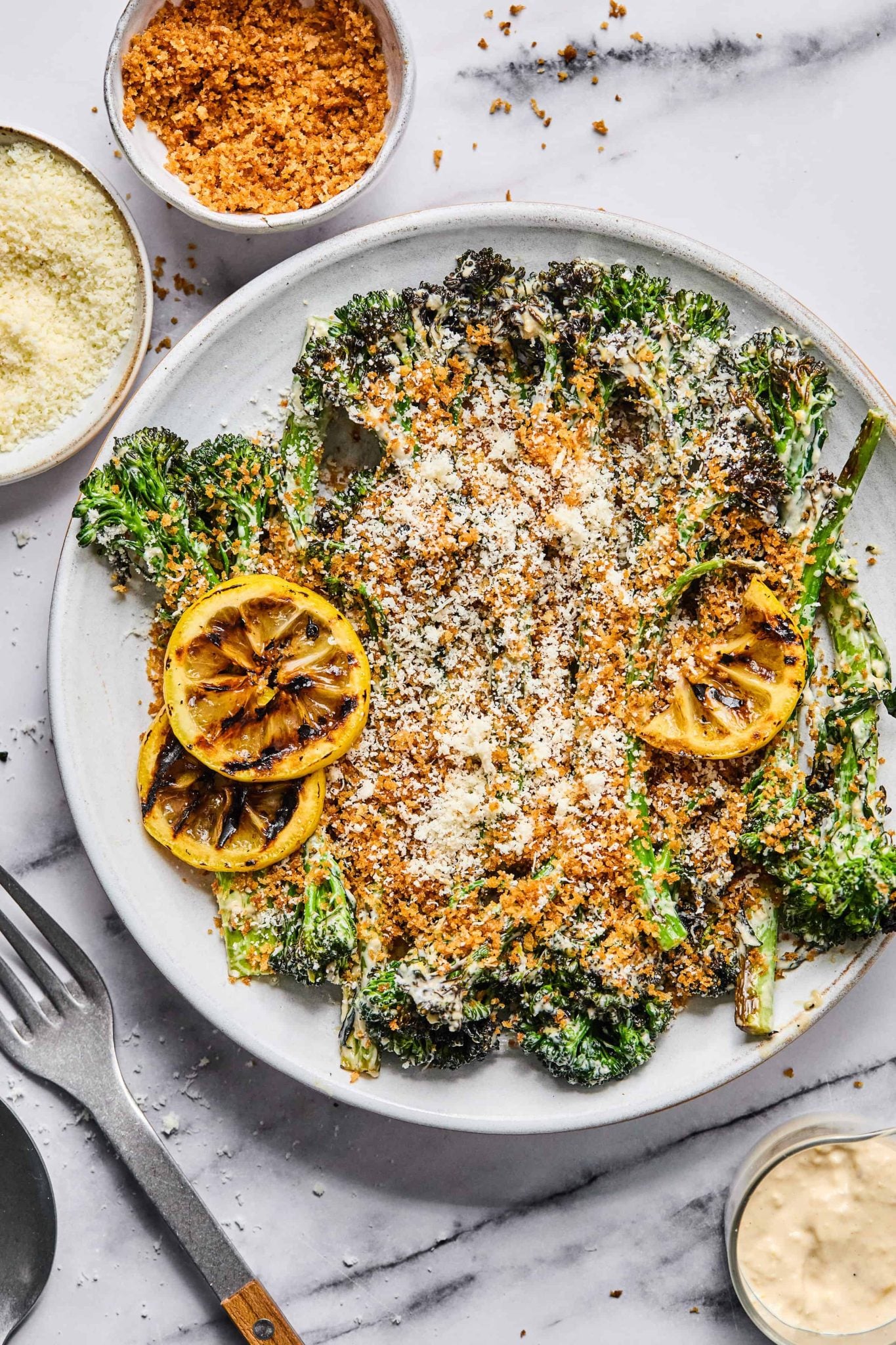 Grilled Broccolini Caesar | Every Last Bite Grilled Broccolini Caesar