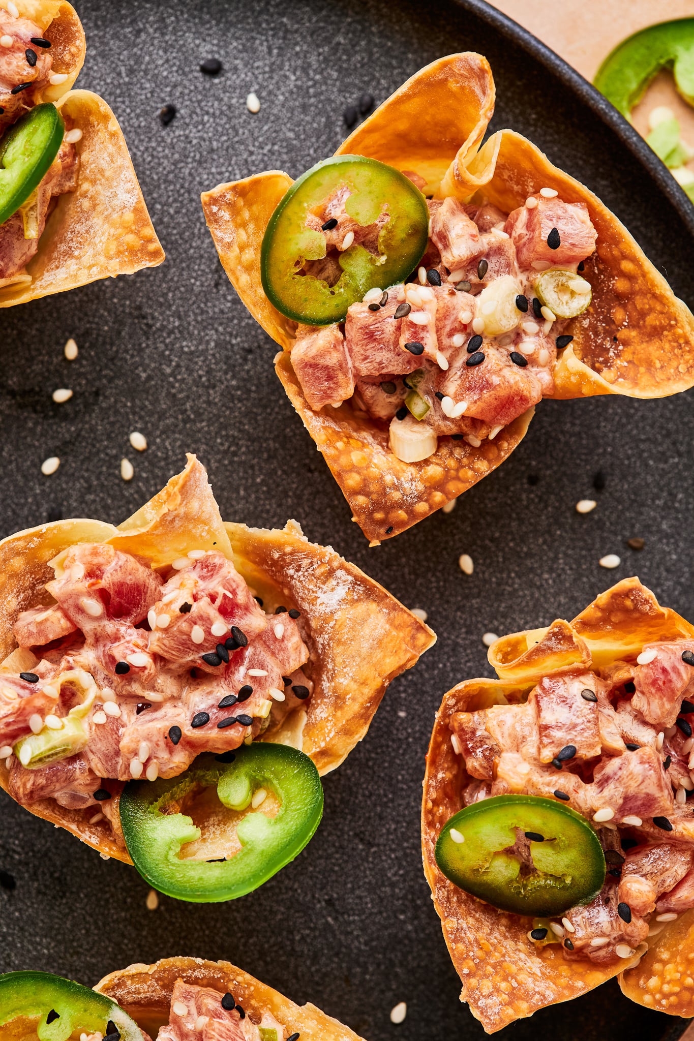 Spicy Tuna Wonton Cups 