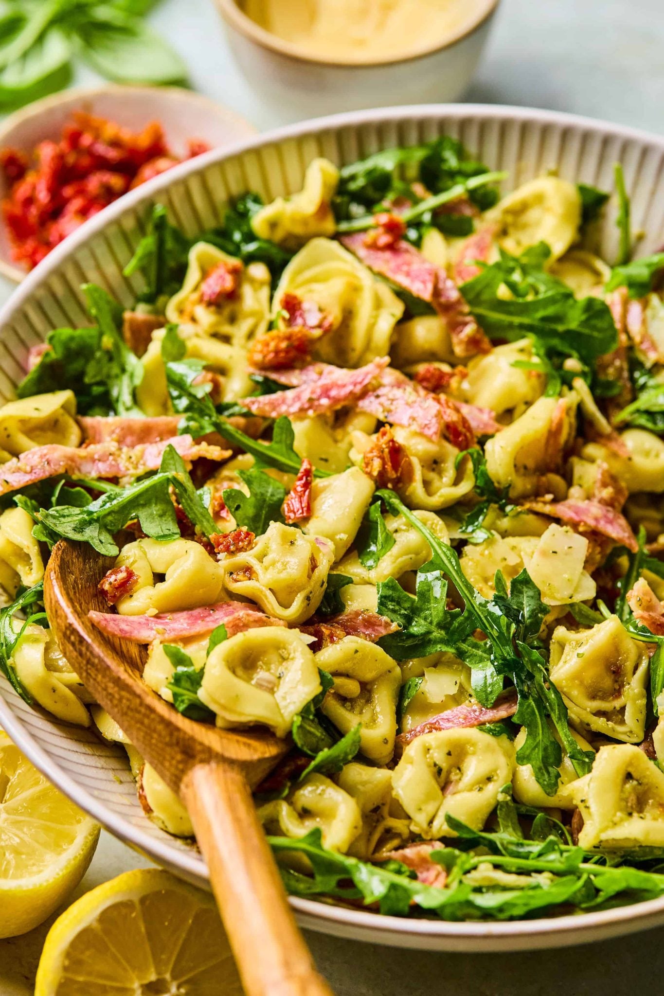 Pesto Tortellini Pasta Salad