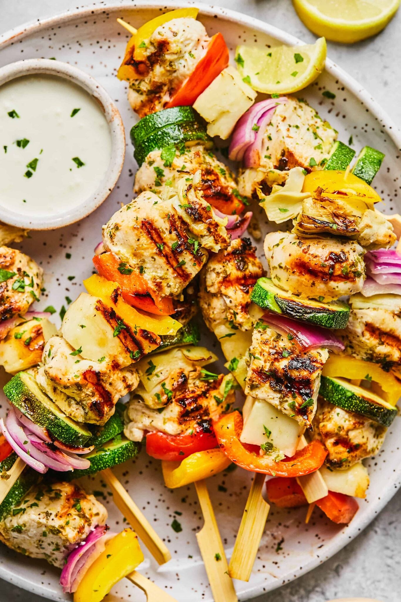 Greek Chicken Skewers 