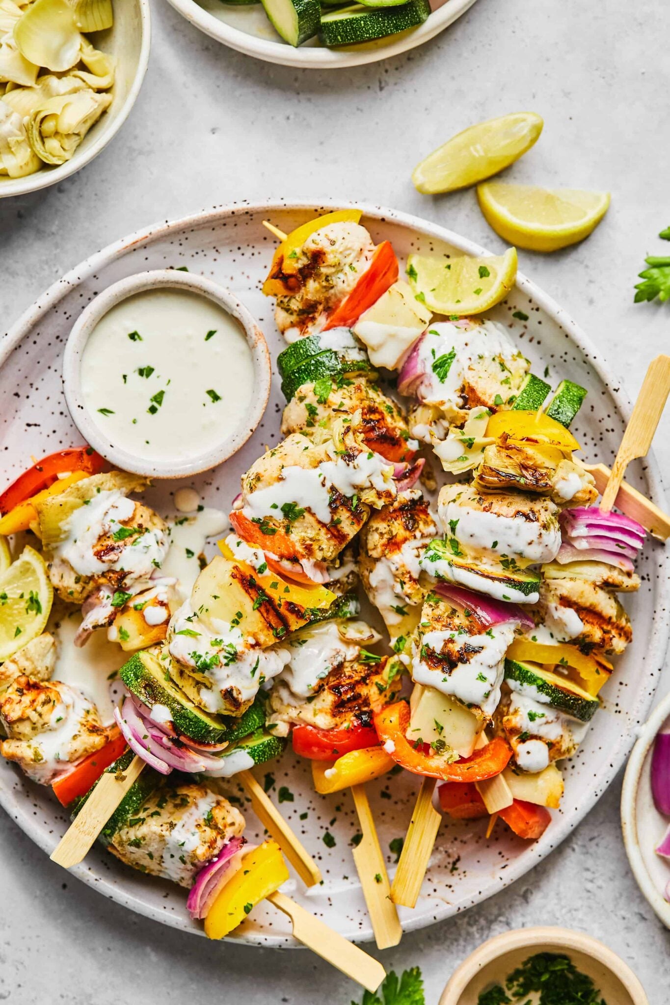 Greek Chicken Skewers