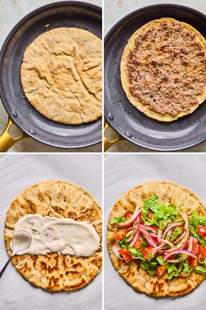 Cooking Smash Pitas