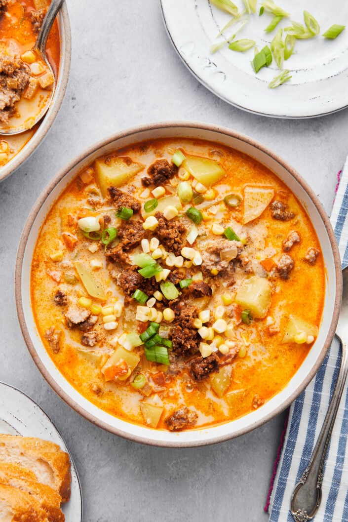 Corn, Chorizo and Potato Chowder