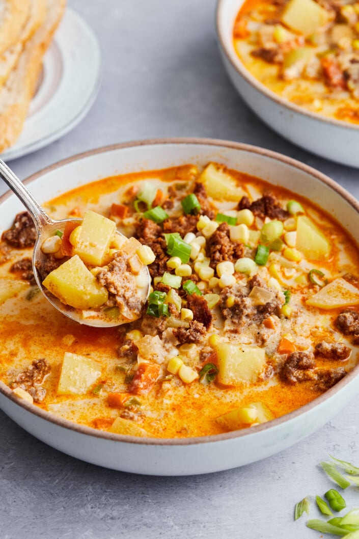 Corn, Chorizo and Potato Chowder