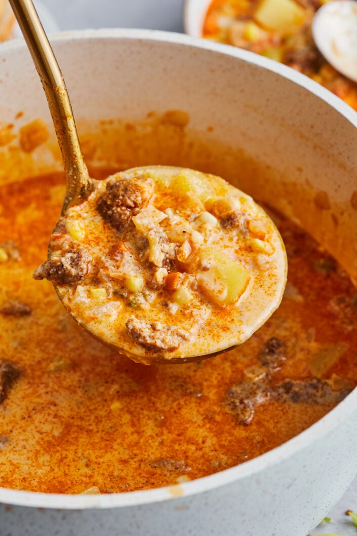 Corn, Chorizo and Potato Chowder