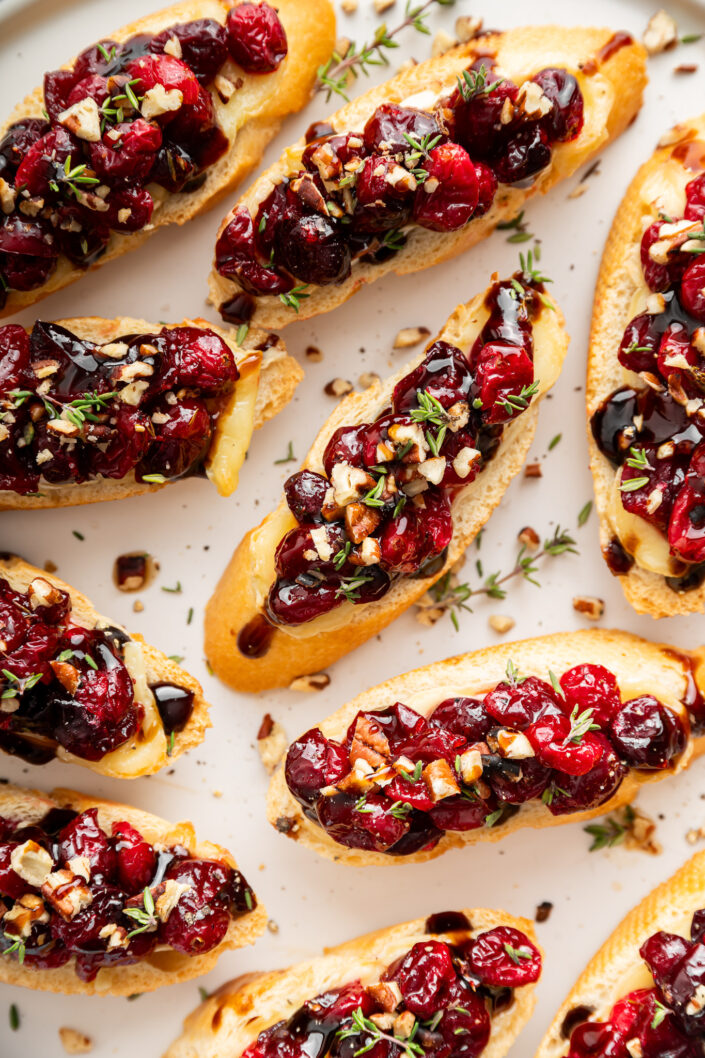 Cranberry Brie Crostini